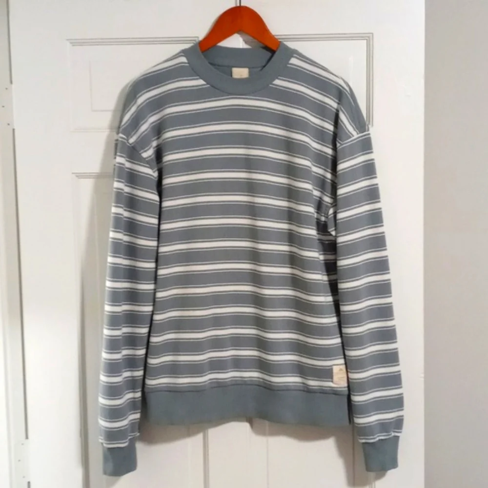 Scotch & Soda Blue and White Striped Sweatshirt - Picture 2 of 13
